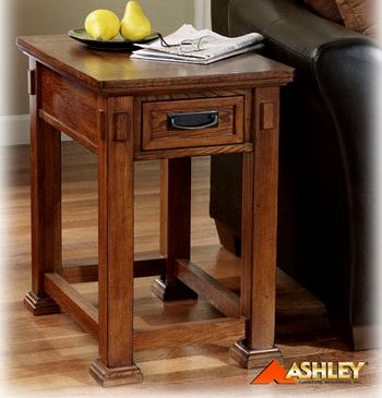 Craftsman Mission Style Oak Side End Table